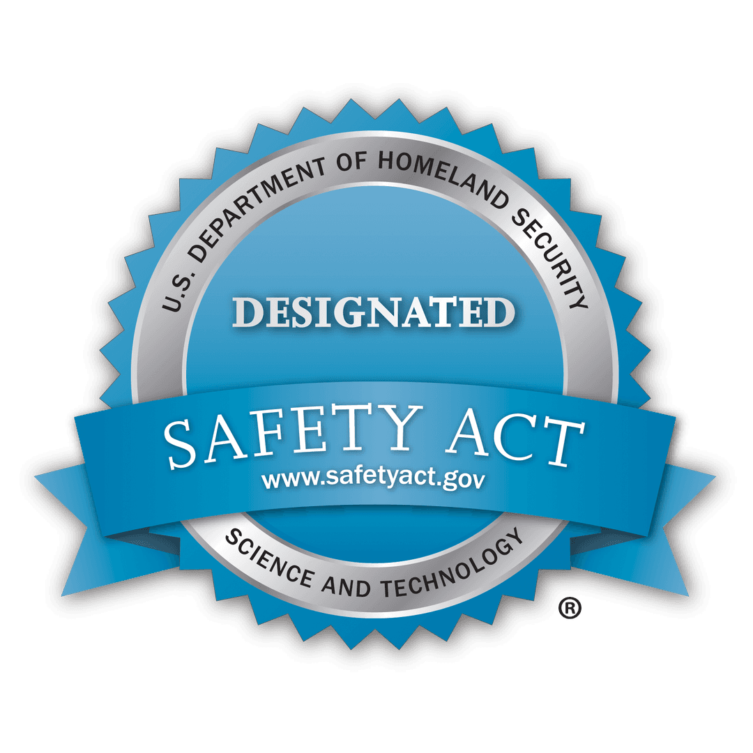 U.S. Department of Homeland Security Safety Act Certification badge